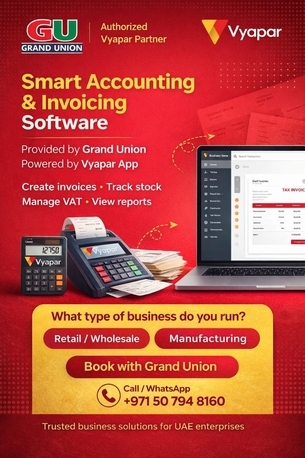 Dubai, Business, Grand Union - Vyapar Software Partner In The UAE