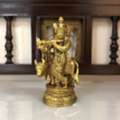 INR 1245,  Shop Handcrafted Brass Krishna Statue For Home Mandir At Yathashilpam