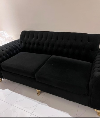 Jeddah, Furniture, SAR 600,  Black, 3 Seater Sofa, Good Condition, Beautiful Design