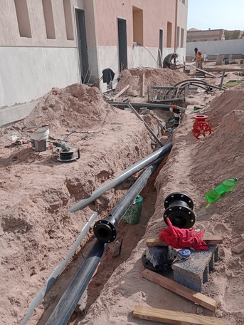 Riyadh, Construction, Fire Fighting Fire Alarm HDPE Pipe