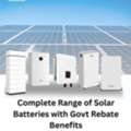 AUD 999,  Save More With Solar Batteries &ndash; Govt Rebate Available In Melbourne