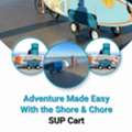 USD 480,  Adventure Made Easy With The Shore & Chore SUP Cart