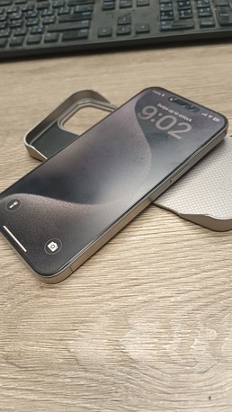 Ghirnatah, Mobile Phones, SAR 3350,  IPhone 15 Pro Max&mdash;Like New! 256GB, Natural Titanium, 89% Battery, No Scratches