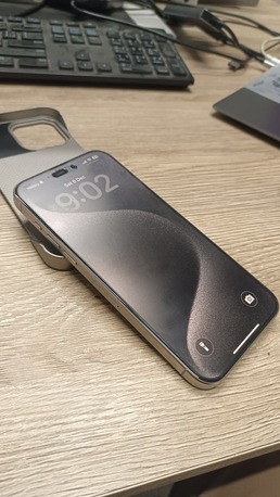 Ghirnatah, Mobile Phones, SAR 3350,  IPhone 15 Pro Max&mdash;Like New! 256GB, Natural Titanium, 89% Battery, No Scratches