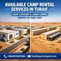 AVAILABLE CAMP RENTAL &mdash; SERVICES IN TURAIF