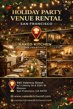 San Francisco, Food & Drink, Best Holiday Party Venue Rental San Francisco | Naked Kitchens SF