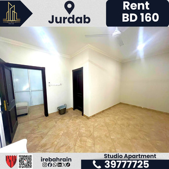 Manama, Apartments/Houses, BHD 160/month,  Furnished,  Studio,  Semi-Furnished Studio Apartment For Rent &ndash; Jurdab &ndash; BD 160/- (EWA Included)