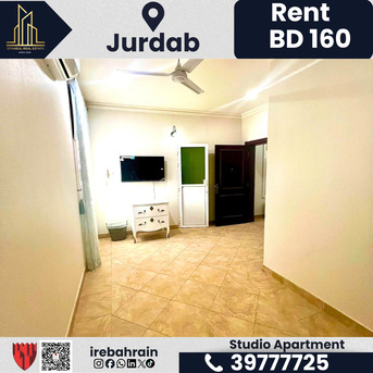 Manama, Apartments/Houses, BHD 160/month,  Furnished,  Studio,  Semi-Furnished Studio Apartment For Rent &ndash; Jurdab &ndash; BD 160/- (EWA Included)