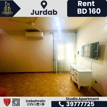 Manama, Apartments/Houses, BHD 160/month,  Furnished,  Studio,  Semi-Furnished Studio Apartment For Rent &ndash; Jurdab &ndash; BD 160/- (EWA Included)