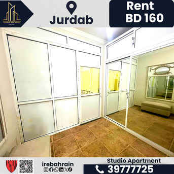 Manama, Apartments/Houses, BHD 160/month,  Furnished,  Studio,  Semi-Furnished Studio Apartment For Rent &ndash; Jurdab &ndash; BD 160/- (EWA Included)