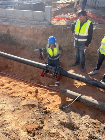 Riyadh, Construction, Fire Fighting Fire Alarm HDPE Pipe And Pulambing