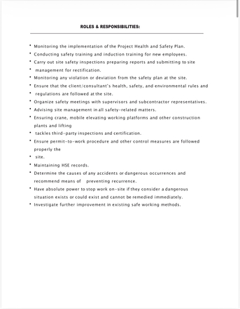 Riyadh, Job Seekers, HSE OFFICER