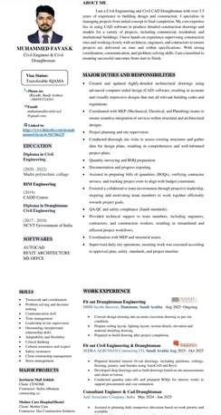 Riyadh, Job Seekers, Draftsman Fit Out And Architectural Draftsman