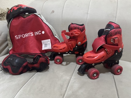 Dammam, Toys & Games, SAR 60,  SKATING SHOES WITH KIT - HELMET AND KNEE CAPS