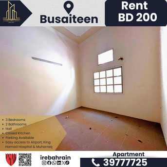 Busaiteen, Apartments/Houses, BHD 200/month,  3 BR,  Family 3BHK Apartment For Rent In Busaiteen &ndash; BD 200/- Only!
