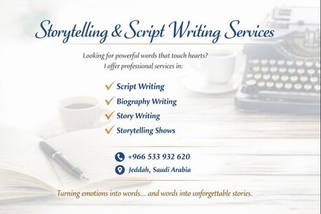 Jeddah, Event Planning, Storytelling & Script Writing