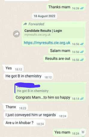 Dammam, Lessons Offered, IGCSE And A Level Chemistry Teacher