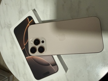 Riyadh, Mobile Phones, SAR 3800,  IPhone 16 Pro Max - Stunning Desert Titanium (Gold)