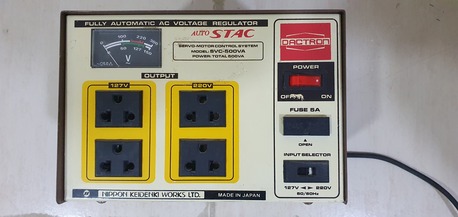 Khobar, Electrical & Plumbing, SAR 100,  STAC Fully Automatic Voltage Regulator. Made In Japan.