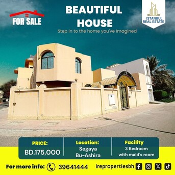 Segaya, Villas, BHD 175000,  315 Sq. Meter,  Beautiful Corner Villa For Sale In Segaya &ndash; Bu Ashira BD.175,000/-