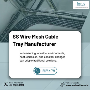 Coimbatore, Electronics, INR 300,  Leading SS Wire Mesh Cable Tray Manufacturer &ndash; Tamil Nadu | LessWireForm