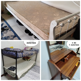 Muharraq, Furniture, BHD 19,  For Sale 180 Cm Bed Frame With Mattress 19 Bd