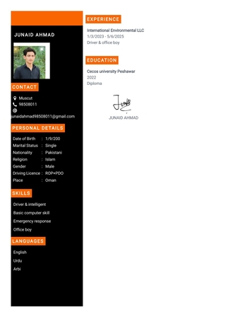 Muscat, Job Seekers, Driver, Office By