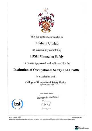 Riyadh, Job Seekers, Immediately Available To Join SAFETY OFFICER | HSE OFFICER