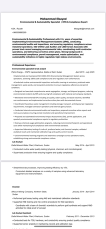 Riyadh, Job Seekers, Environmental & Sustainability Specialist