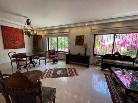 Amman, Apartments/Houses, JOD 15000/year,  Furnished,  3 BR,  180 Sq. Meter,  Furnished Garden Apartment For Rent In Jabal Amman