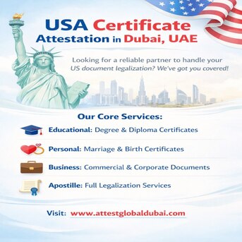 Dubai, Legal, USA Certificate Attestation In Dubai, UAE | Apostille & Legalization