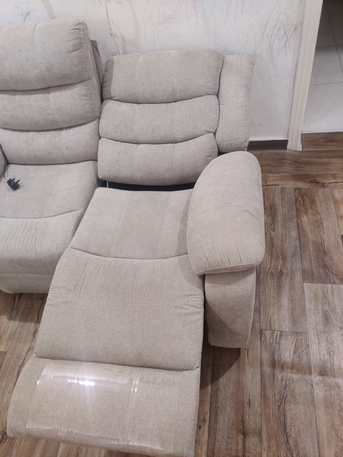 Jeddah, Furniture, SAR 1350,  2 Seater Fabric Recliner Sofa + Sofa Cover
