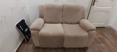 Jeddah, Furniture, SAR 1350,  2 Seater Fabric Recliner Sofa + Sofa Cover