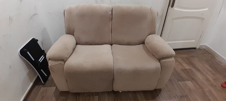 Jeddah, Furniture, SAR 1350,  2 Seater Fabric Recliner Sofa + Sofa Cover