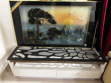 Dammam, Furniture, SAR 150,  Projecting Wall Hanging Decor And TV Unit With Storage For Sale