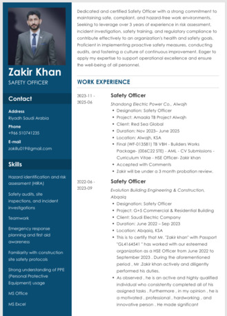 Dammam, Job Seekers, HSE / Safety Officer | NEBOSH IGC | 3 Years Field Experience