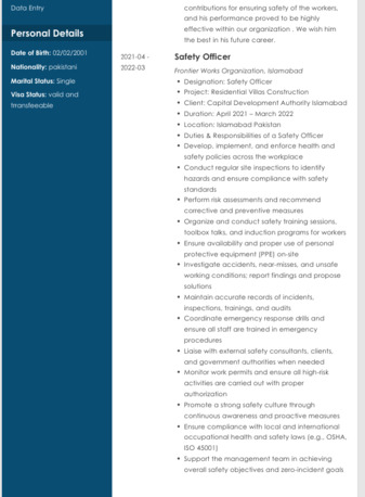 Dammam, Job Seekers, HSE / Safety Officer | NEBOSH IGC | 3 Years Field Experience