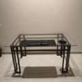 SAR 300,  Glass + Steel Dining Table Or Gaming Table