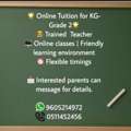 Online Tuition For KG To Grade 3 Class