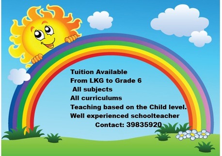 Tubli, General, ⭐⭐Tuition Available From LKG To Grade 6 Training For School Admissions 📞 39835920⭐⭐