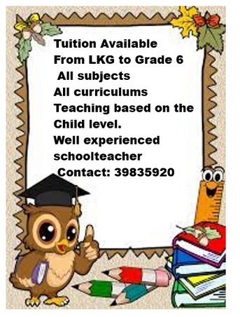 Tubli, Lessons Offered, 💐💐Tuition Available From LKG To Grade 6 Training For School Admissions📞 39835920💐💐