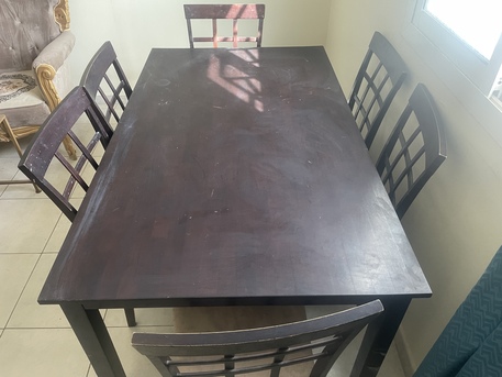 Al Rawdah, Furniture, SAR 500,  Dinning Table With 6 Chairs