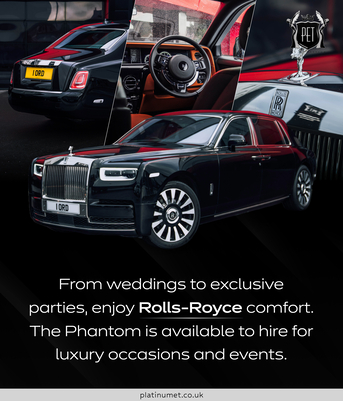 London, Automotive, Luxury Rolls Royce Phantom Hire For Special Days