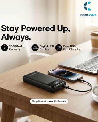 Bhopal, Items Wanted, Buy Coolnut Premium 10000mAh Power Bank Online Now