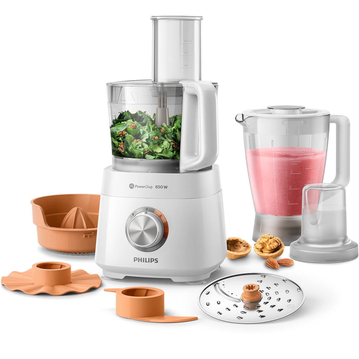 Al Badiyah, Appliances, SAR 489,  Philips Compact Food Processor 850 W HR7520/01 White