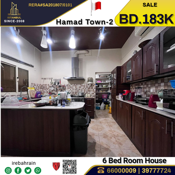 Hamad Town, Real Estate For Sale, BHD 183000,  6 BR,  Two Storey Corner House For Sale In Hamad Town, Round Abt-2