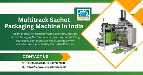 Noida, Industrial Machinery, Latest Tech Multitrack Sachet Packaging Machine In India Available