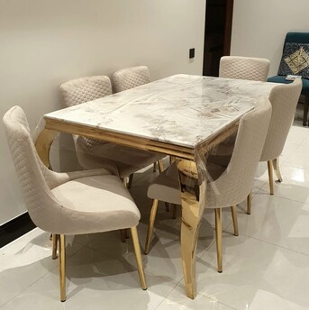 Jeddah, Furniture, SAR 1900,  NEW 6 CHAIR DINING TABLE IN 1ST CLASS CONDITION