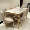 SAR 1900,  NEW 6 CHAIR DINING TABLE IN 1ST CLASS CONDITION