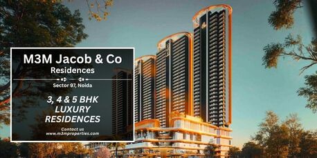 Noida, Real Estate For Sale, INR 87500000,  3 BR,  2500 Sq. Feet,  Ultra Modular Apartments Selling In M3M Jacob And Co Noida